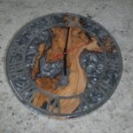 Silver Wood Epoxy Clock 1 - Image 2