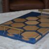 Blue Hexagonal Accent Serving Tray 1 - Image 3