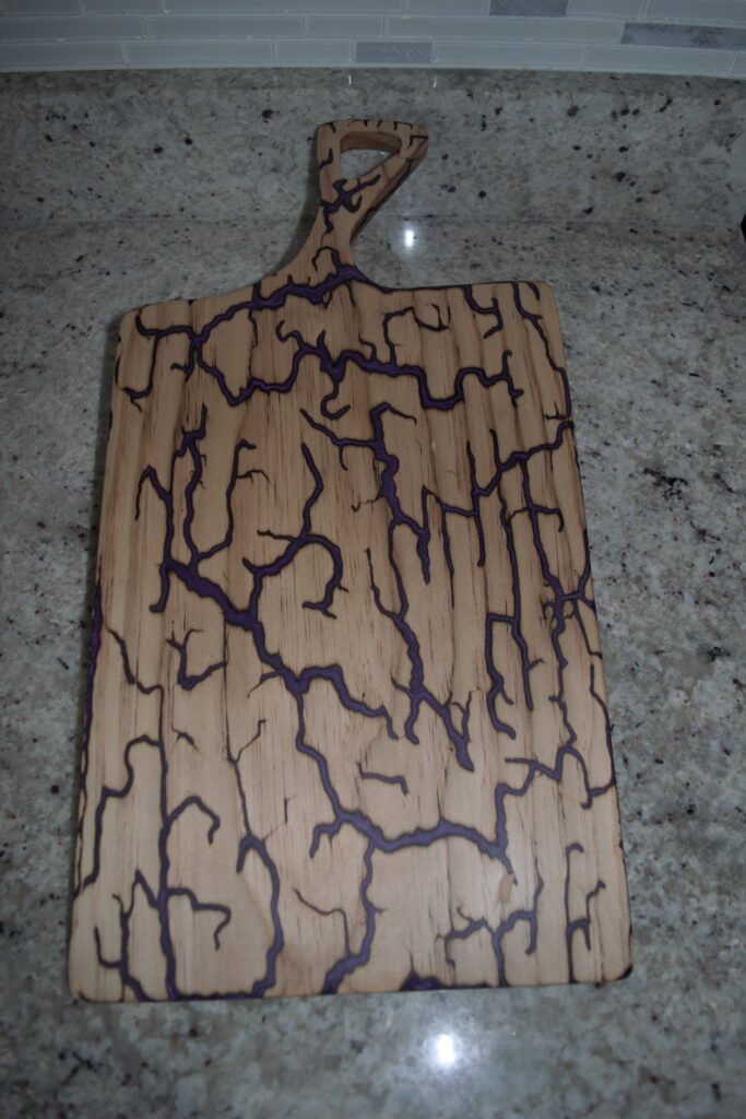 Lichtenberg Purple Cutting Board 1