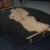 Black and Olive Wood Serving Tray 1 - Image 3